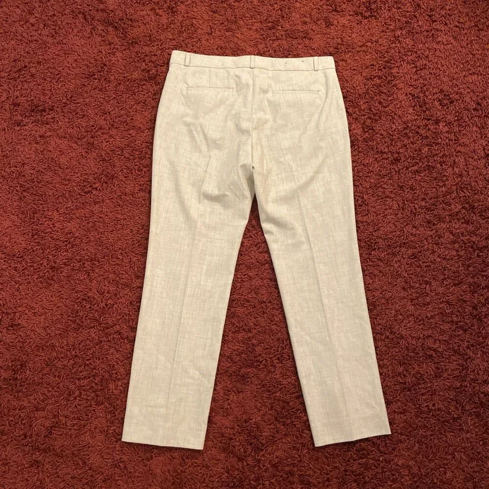 Banana Republic Reegan Womens Dress Pants Size 12 Beige Formal Office Trousers